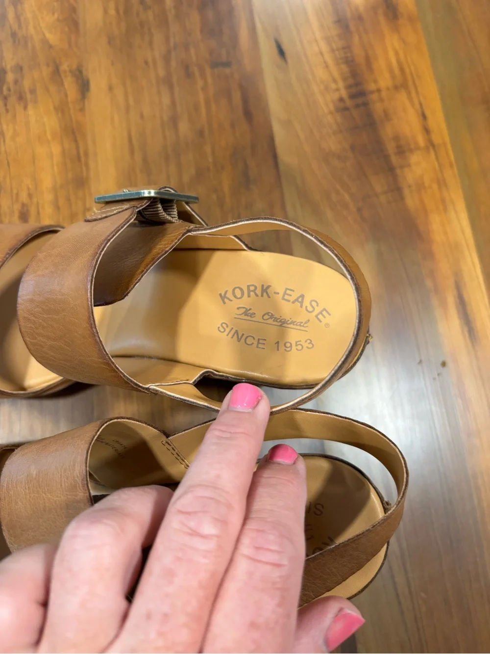 Kork-Ease San Carlos Brown Leather Platform Sandal 9